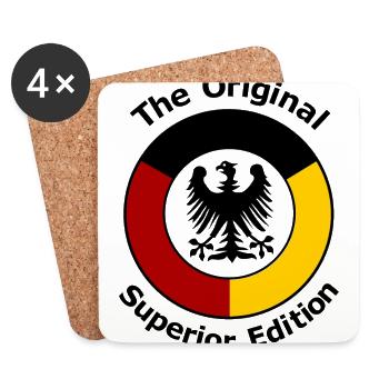 Die Deutschen - Untersetzer (4er-Set) - Weiß - Vorne