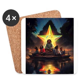 Reyes - Coasters (set of 4) - white - Front