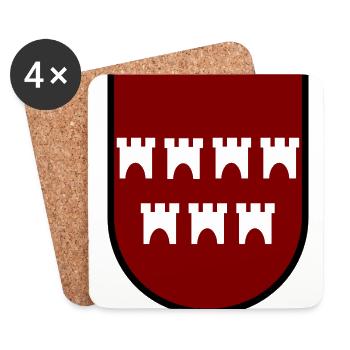 Beautiful Transylvania - Coasters (set of 4) - white - Front