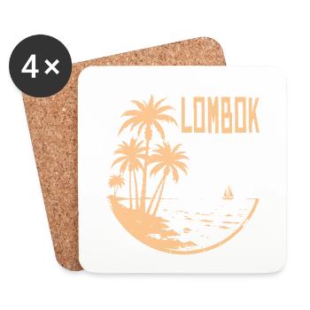 Lombok - Untersetzer (4er-Set) - Weiß - Vorne