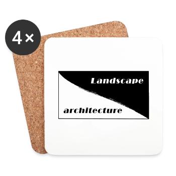 landscape architecture - Untersetzer (4er-Set) - Weiß - Vorne