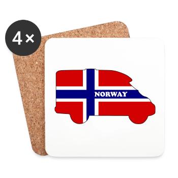 Norway Motorhome Semi-Integrated Contour - Coasters (set of 4) - white - Front