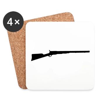 shotgun - Coasters (set of 4) - white - Front