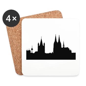 Cologne - Coasters (set of 4) - white - Front