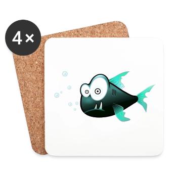 Fish - Coasters (set of 4) - white - Front