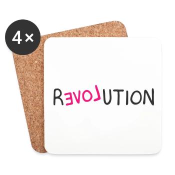 Revolution - Untersetzer (4er-Set) - Weiß - Vorne