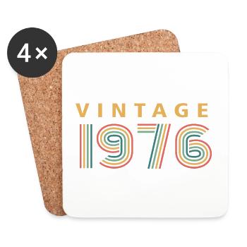 vintage 1976 - Coasters (set of 4) - white - Front