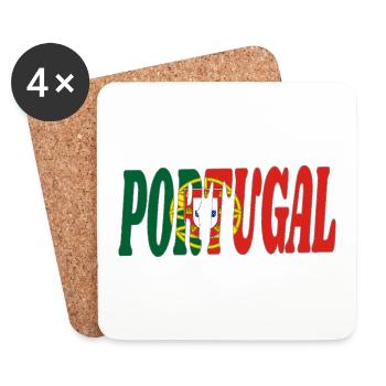 Portugal - Untersetzer (4er-Set) - Weiß - Vorne