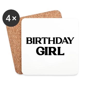 Birthday Girl - Coasters (set of 4) - white - Front