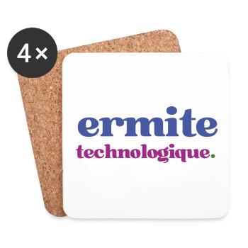 Statement Motiv für Geeks und Technologie Fans - Untersetzer (4er-Set) - Weiß - Vorne