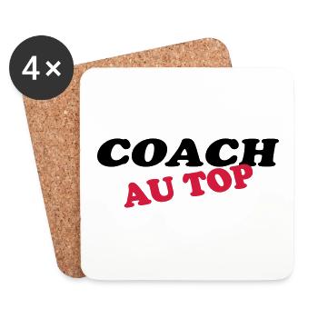 COACH AU TOP - Dessous de verre (lot de 4) - blanc - Devant