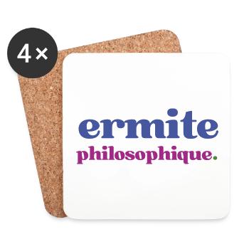 ermite philosophique - Untersetzer (4er-Set) - Weiß - Vorne