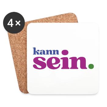 Gechillte Köpfe wissen: Alles kann sein! - Untersetzer (4er-Set) - Weiß - Vorne