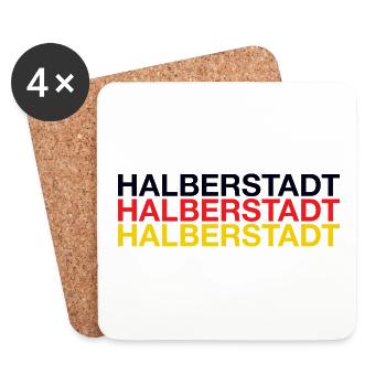 HALBERSTADT - Coasters (set of 4) - white - Front