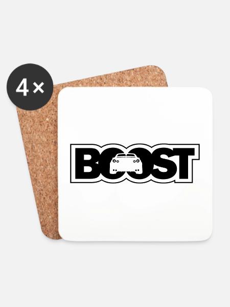 BOOST Auto JDM - R35 - Untersetzer (4er-Set) - Weiß