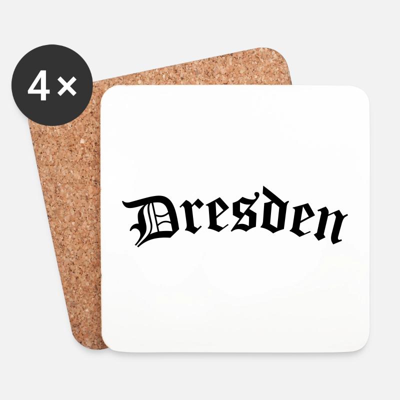 Dresden - Meine Stadt - Untersetzer (4er-Set) - Weiß