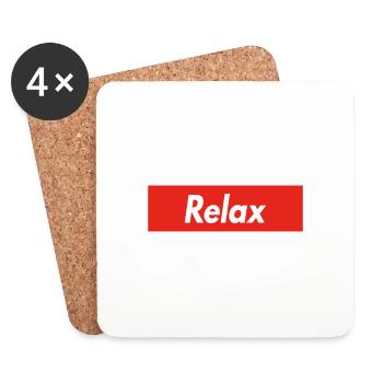 Relax - Coasters (set of 4) - white - Front