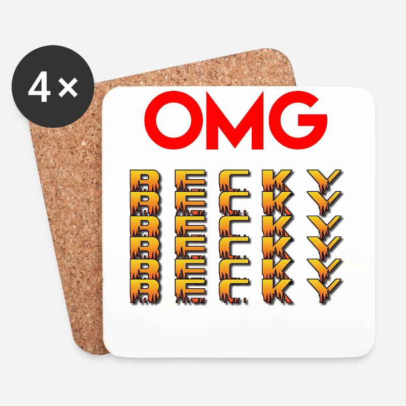 OMG OMG - Untersetzer (4er-Set) - Weiß
