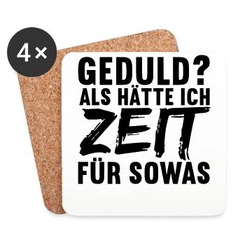 Lustige Sprüche Witzige Sprüche Sarkasmus - Untersetzer (4er-Set) - Weiß - Vorne
