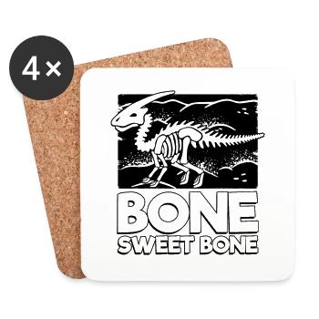 Dinosaur - Coasters (set of 4) - white - Front