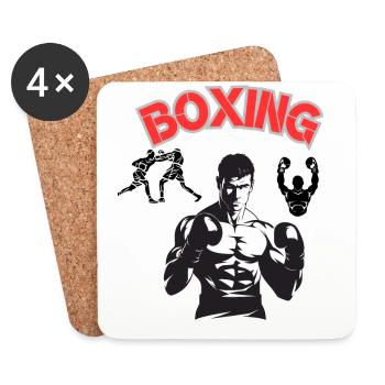 Boxen - Untersetzer (4er-Set) - Weiß - Vorne