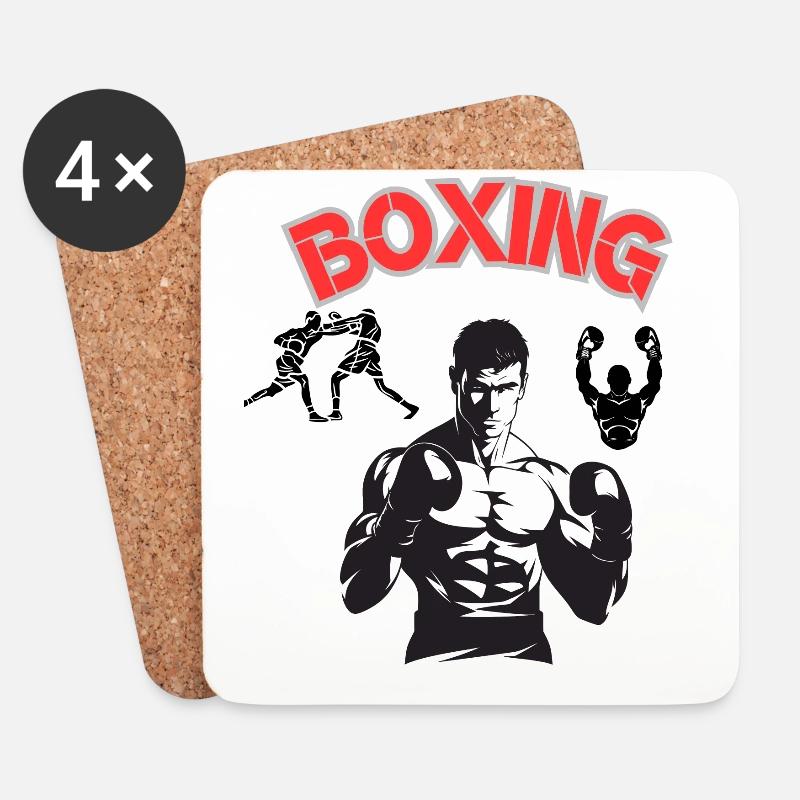 Boxen - Untersetzer (4er-Set) - Weiß