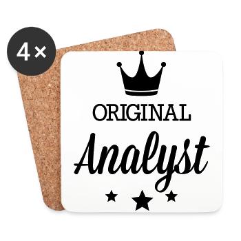 Original drei Sterne Deluxe Analyst - Untersetzer (4er-Set) - Weiß - Vorne