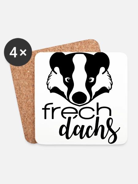 Frechdachs - Untersetzer (4er-Set) - Weiß