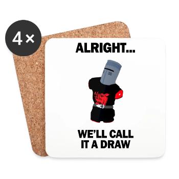 The Black Knight - Coasters (set of 4) - white - Front