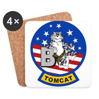 Tomcat F-14 B - Coasters (set of 4) - white - Front