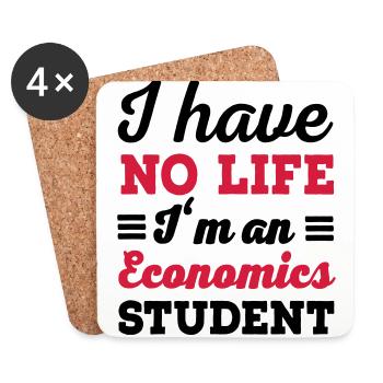 economics - Coasters (set of 4) - white - Front