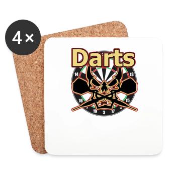 Darts - Untersetzer (4er-Set) - Weiß - Vorne