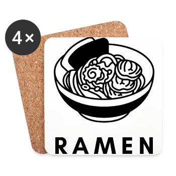 Ramen - Coasters (set of 4) - white - Front