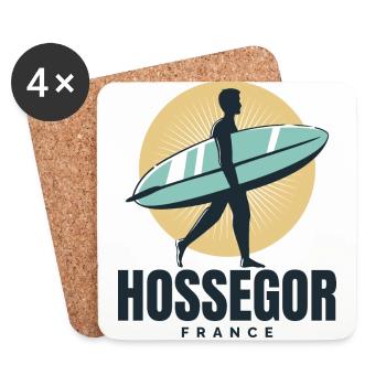 Hossegor France Basque Country Surfing - Coasters (set of 4) - white - Front