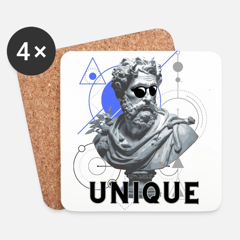 Be Unique - Coasters (set of 4) - white