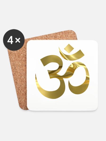 OM - Coasters (set of 4) - white