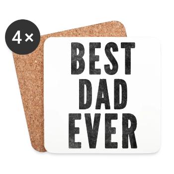 Bester Vater Aller Zeiten - Untersetzer (4er-Set) - Weiß - Vorne