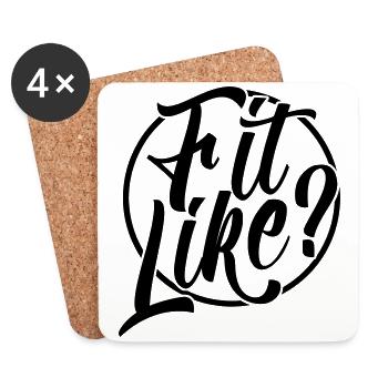 Fit Like? Doric Dialect - Coasters (set of 4) - white - Front