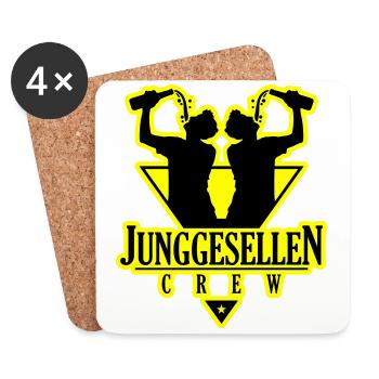 Junggesellen Crew Jga Drinking - Untersetzer (4er-Set) - Weiß - Vorne
