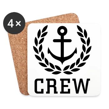 Crew - Untersetzer (4er-Set) - Weiß - Vorne