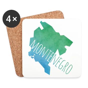 montenegro - Coasters (set of 4) - white - Front