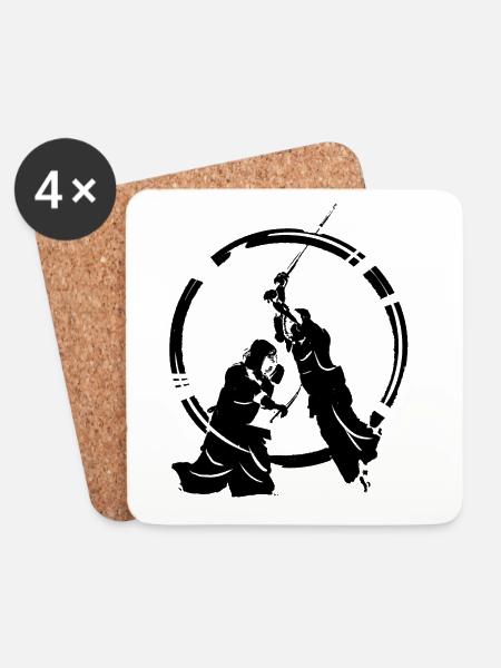 kendo - Coasters (set of 4) - white