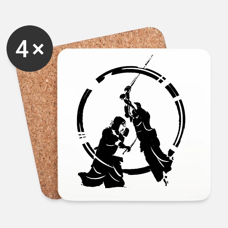 Kendo - Untersetzer (4er-Set) - Weiß