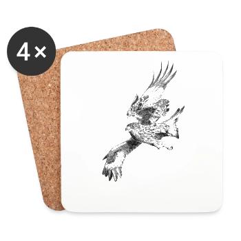 Falcon - Coasters (set of 4) - white - Front