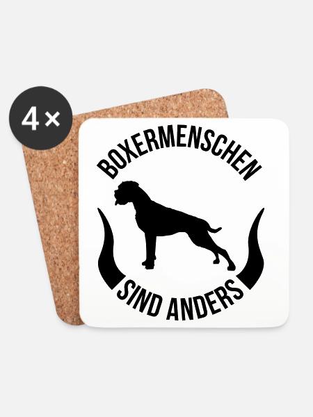 Boxer people are different - Coasters (set of 4) - white