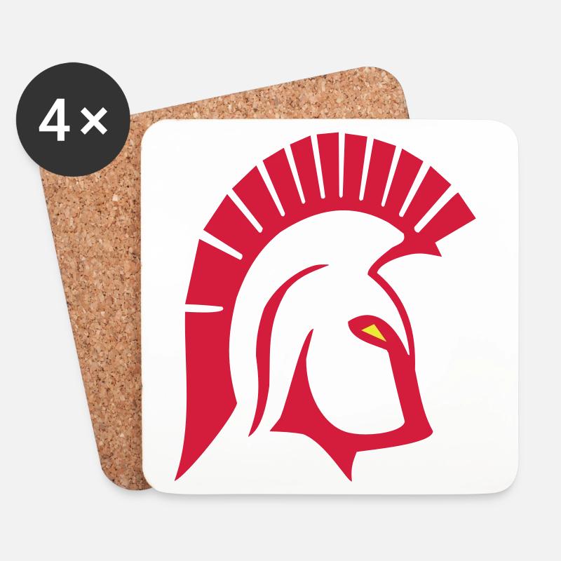 Trojan - Untersetzer (4er-Set) - Weiß
