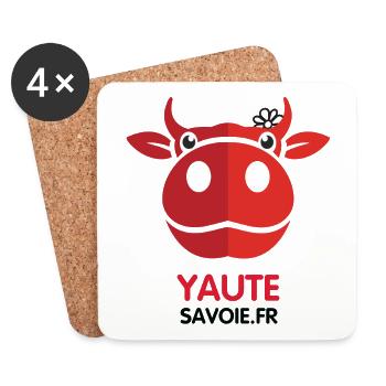 Yaute Savoie Logo - Untersetzer (4er-Set) - Weiß - Vorne