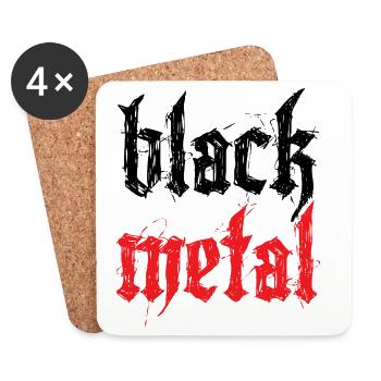Black Metal - Untersetzer (4er-Set) - Weiß - Vorne