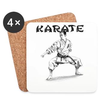 karate - Coasters (set of 4) - white - Front