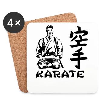 karate - Coasters (set of 4) - white - Front